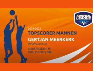 Topscorer Mannen Korfbal League 2021 2022 Gertjan Meerkerk V2